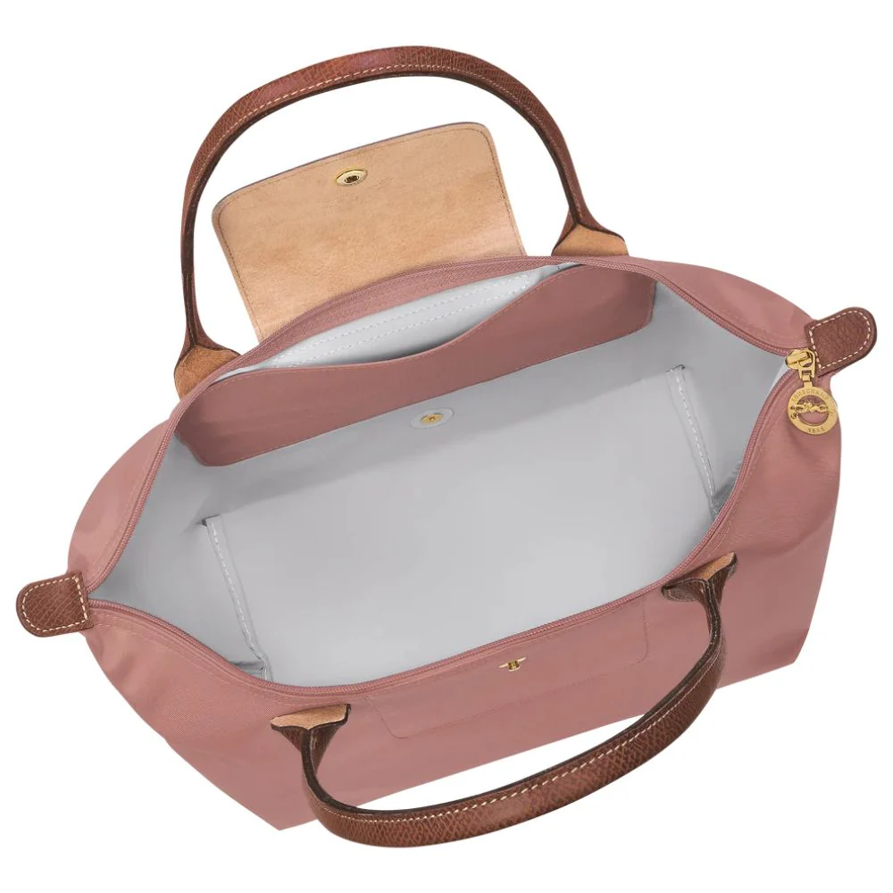 Longchamp Cartera Le Pliage Shoulder Bag Medium Color Pink Tea - Image 4