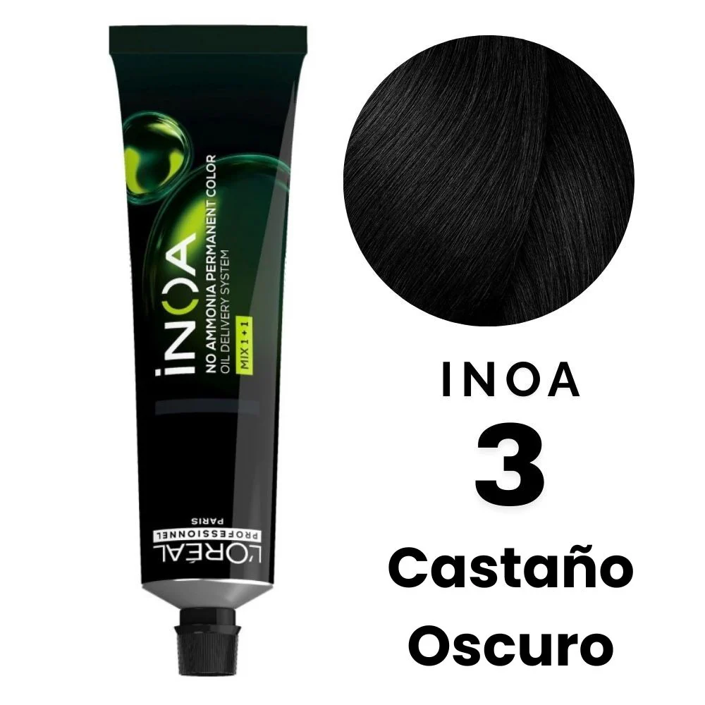 L'Oreal Tinte Inoa Profesional Nro.3 Castaño Oscuro 60gr