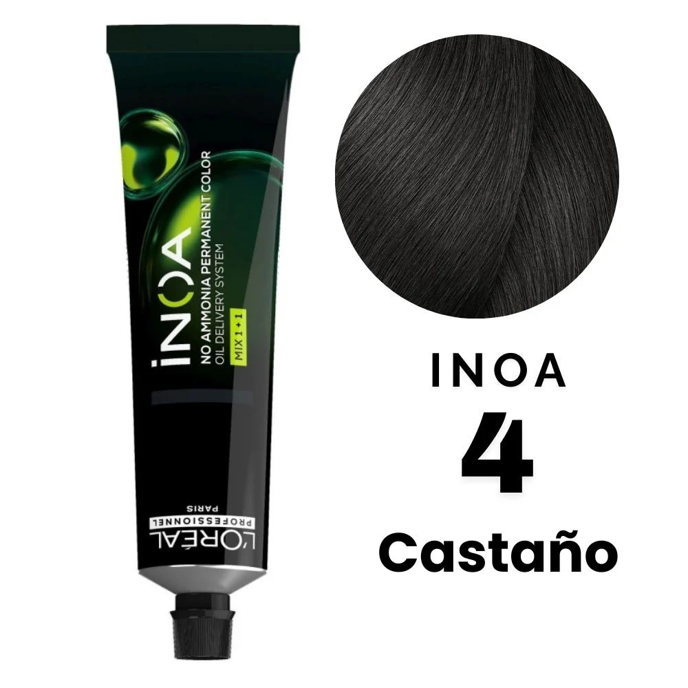 L'Oreal Tinte Inoa Profesional Nro.4 Castaño 60gr