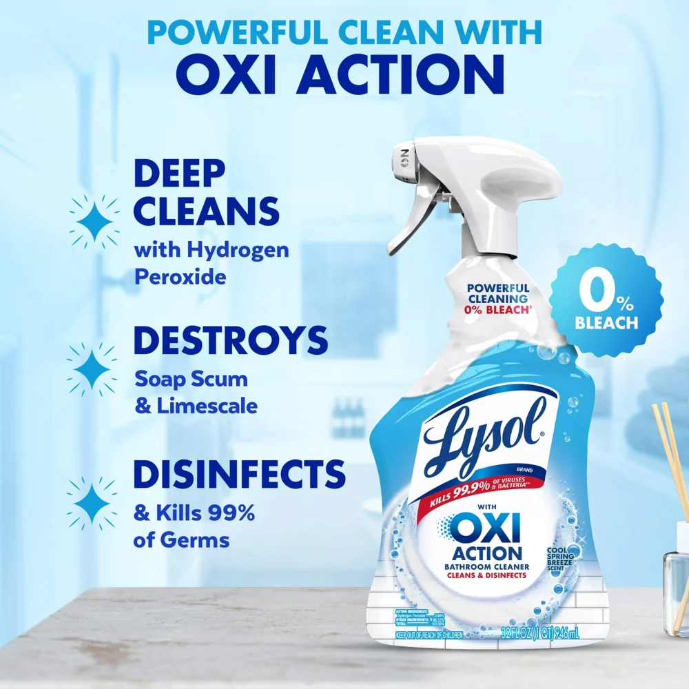 Lysol Limpiador en Spray Oxi Action 3 in 1 946ml - Image 2