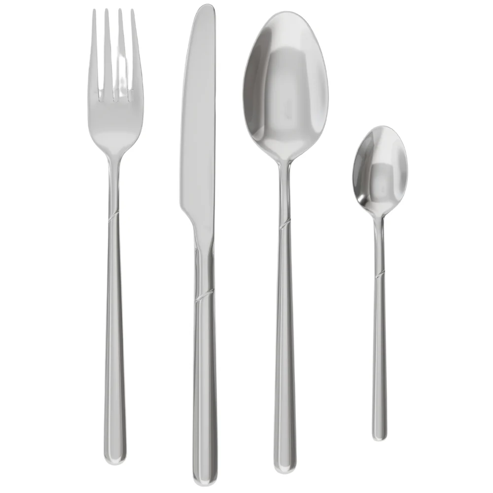 Magefesa Juego de Cubiertos de Acero Inoxidable Gourmet 24 Pcs