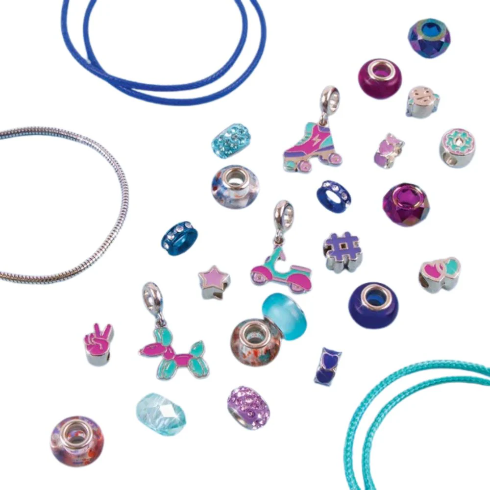 Make It Real Pulseras De Charms De Halo Puro Azul 8+ 28Pzs - Image 2