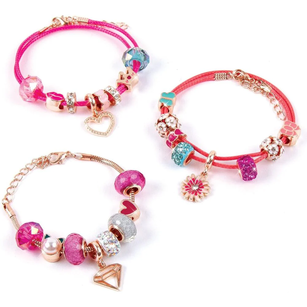 Make It Real Pulseras De Charms De Halo Rosa Princesa 8+ 28Pzs - Image 2