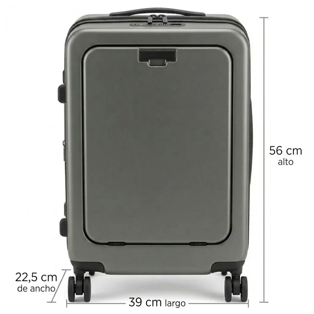 Luggage Maleta Dura De Cabina 20 Pulgadas Color Gris - Image 2