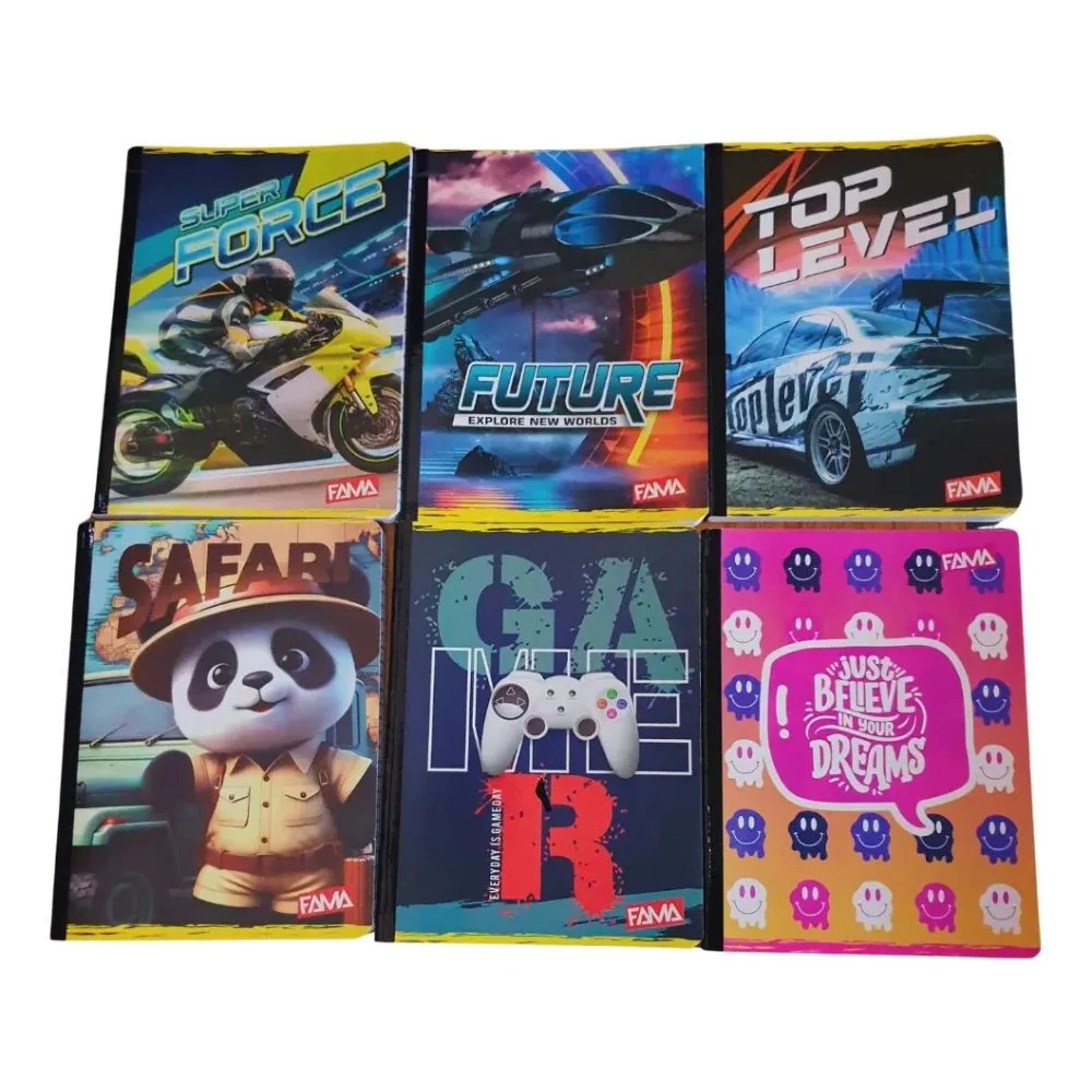 Marfil Cuaderno Cosido Cuadriculado 100 hojas Diseños Surtidos - Image 2