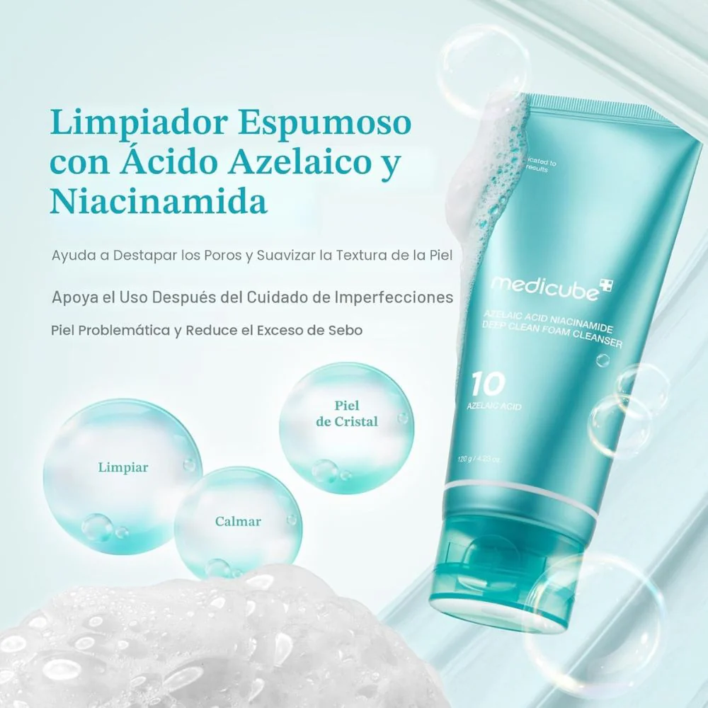 Medicube Azelaic Acid Niacinamide Deep Clean Foam Cleanser 120gr - Image 2