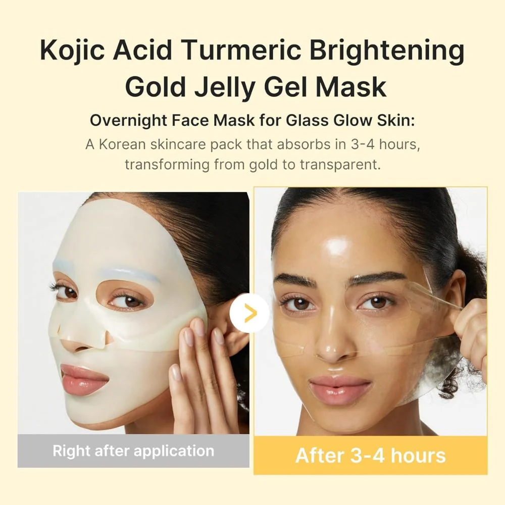 Medicube Kojic Acid Turmeric Brightening Gel Mask 1 Sheet 28gr - Image 2