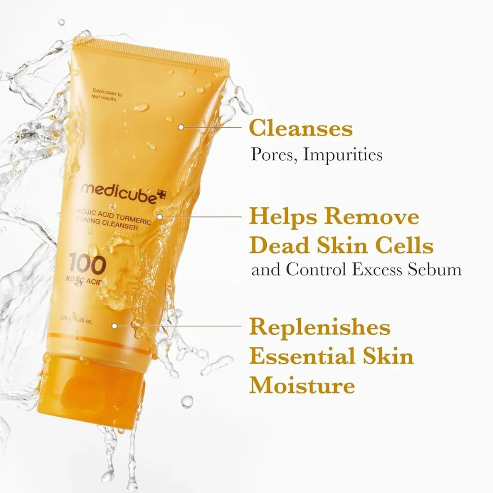 Medicube Kojic Acid Turmeric Toning Cleanser 100 120gr - Image 2