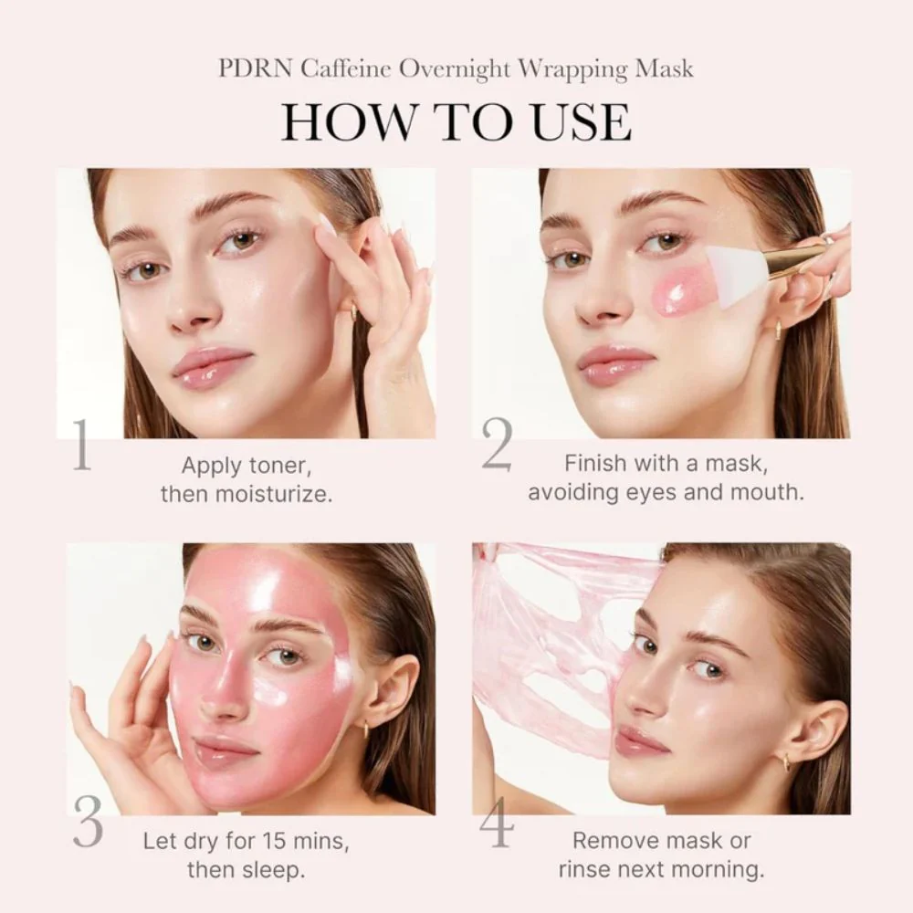 Medicube PDRN Pink Caffeine Night Wrapping Mask 75ml - Image 2