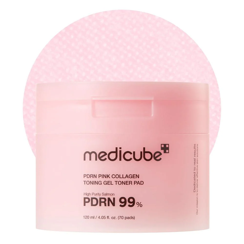 Medicube PDRN Pink Collagen Toning Gel Toner Pad 120ml
