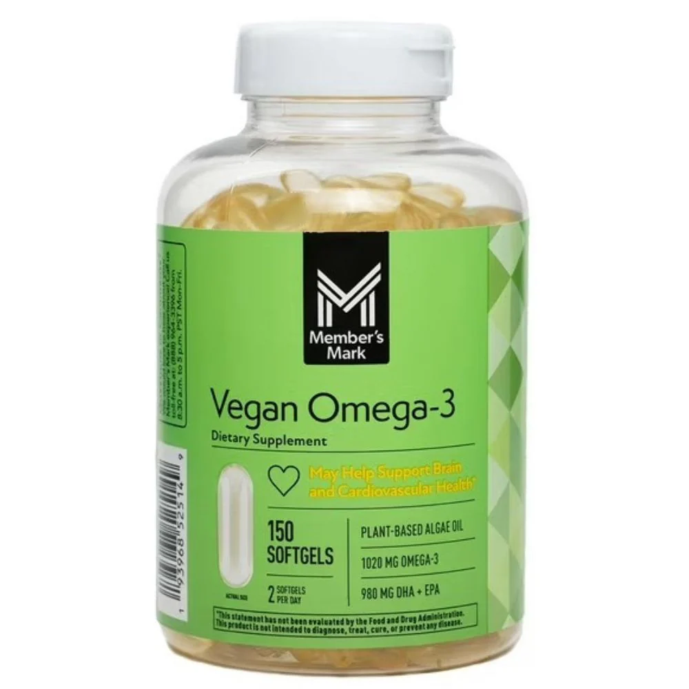 Member's Mark Vegan Omega-3 Dietary Supplement 150 Softgels