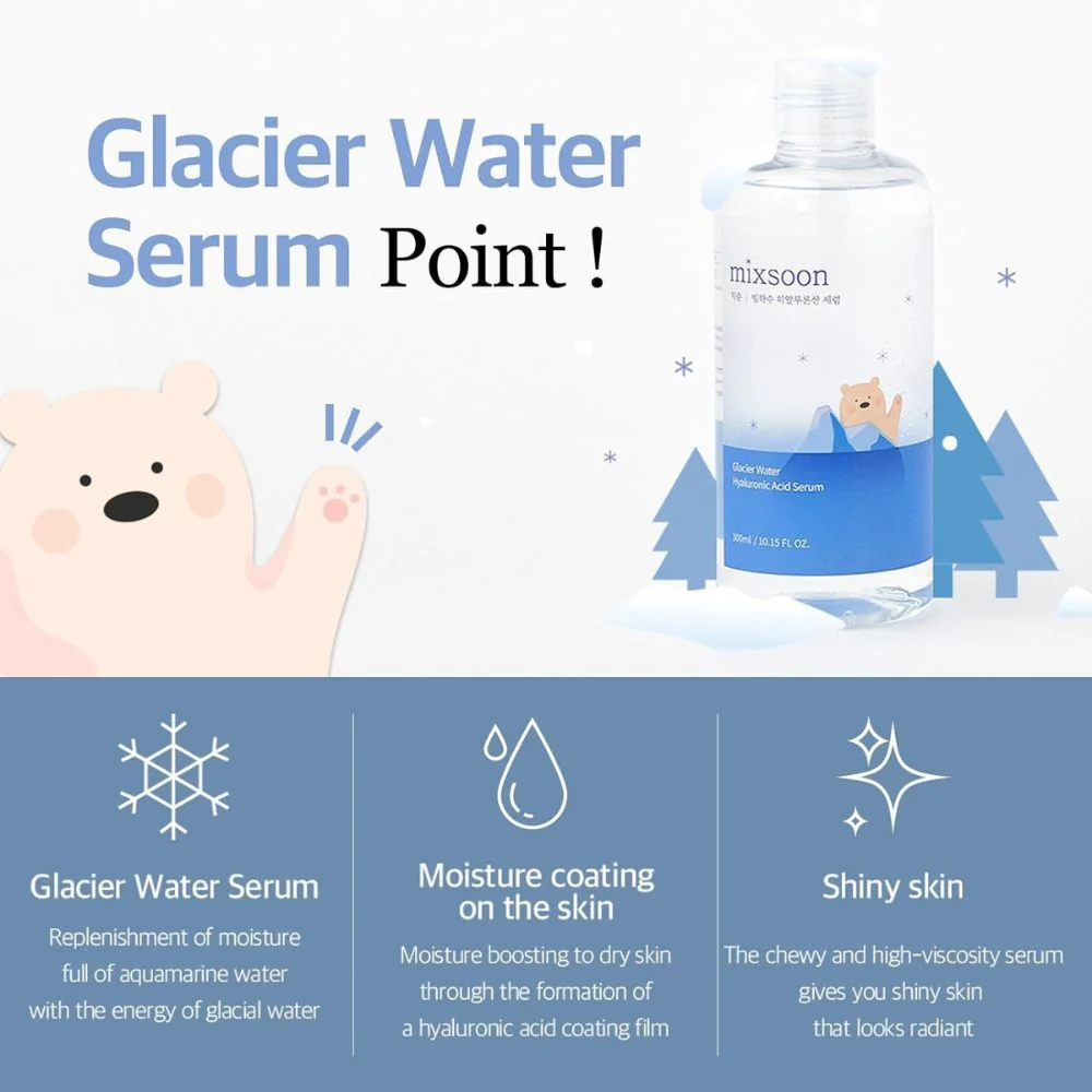 Mixsoon Glacier Water Hyaluronic Acid Serum 100ml - Image 2