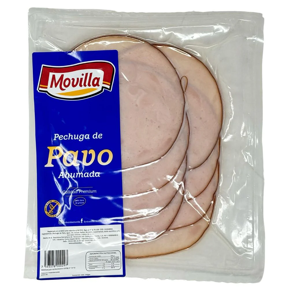 Movilla Pechuga de Pavo Ahumada 140gr
