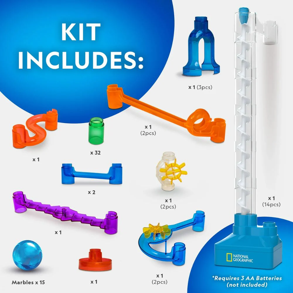 National Geographic Kit Motorized Marble Run 75 Piezas - Image 2