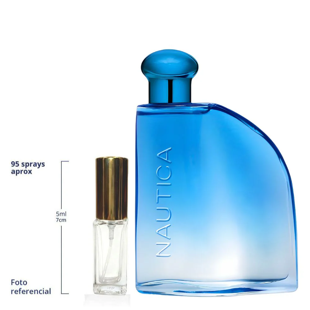 Nautica Pure Blue Decant Travel Size Eau De Toilette For Men