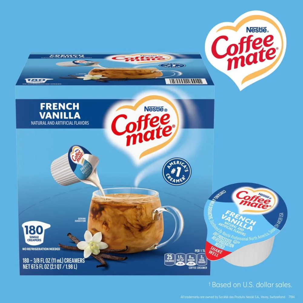 Nestle Coffee Mate French Vanilla Creamers 180Und - Image 4