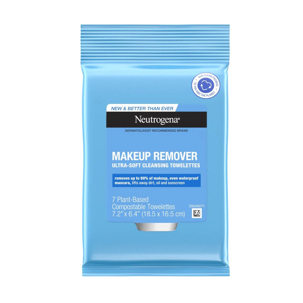 Neutrogena Makeup Remover Ultra Soft Cleansing 25 Toallitas Wipes 18.5x16.5cm - Image 2