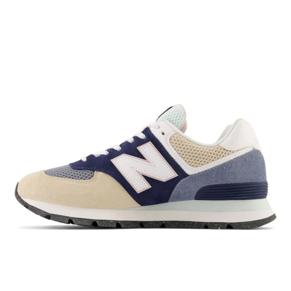 New Balance Lifestyle 574 Rugged Azul Y Beige Zapato Para Caballero - Image 2