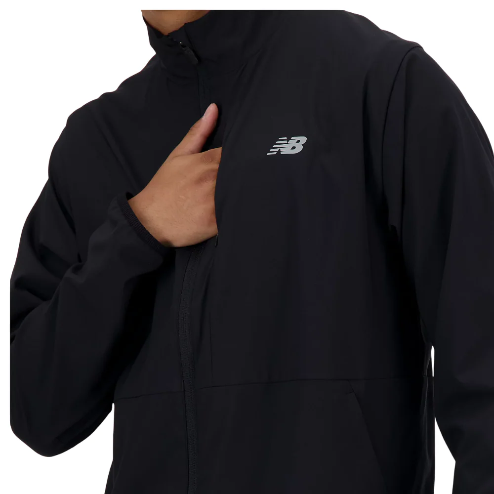 New Balance Stretch Woven Chaqueta Sin Capucha Para Caballero - Image 2