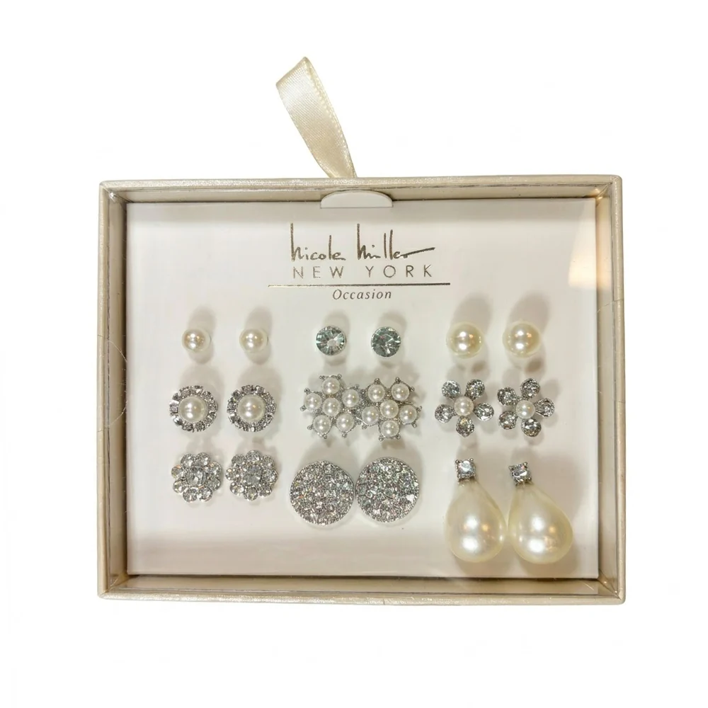 Nicole Miller Set De 9 Pares de Zarcillos - Image 3