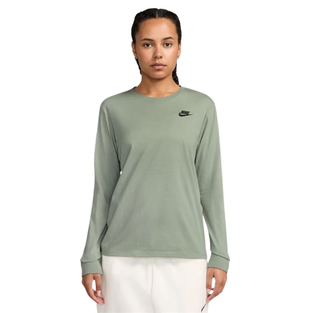 Nike Camisa Manga Larga Club Tee Para Damas