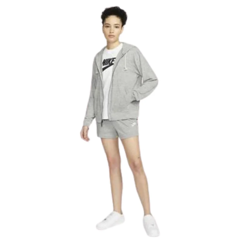 Nike Sweater De Algodón Para Damas Color Gris Claro - Image 3