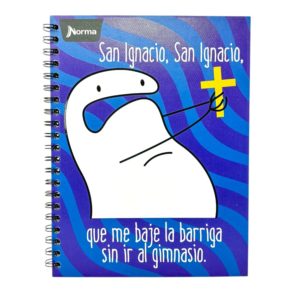 Norma Cuaderno Argollado Memes Una Materia 80 Hojas Con stickers Diseños Surtidos