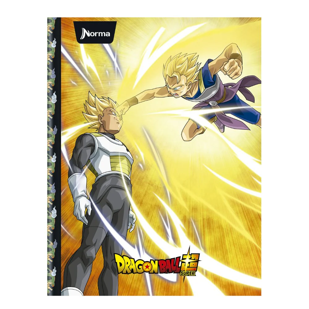 Norma Cuaderno Cocida Dragon Ball Pasta Dura 100 Hojas Con Stickers Diseños Surtidos