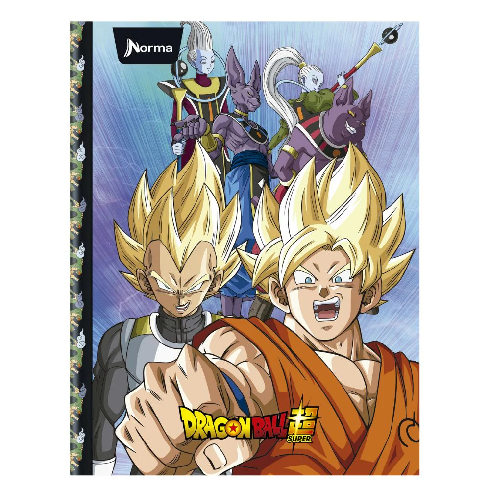 Norma Cuaderno Cocida Dragon Ball Pasta Dura 100 Hojas Con Stickers Diseños Surtidos - Image 8