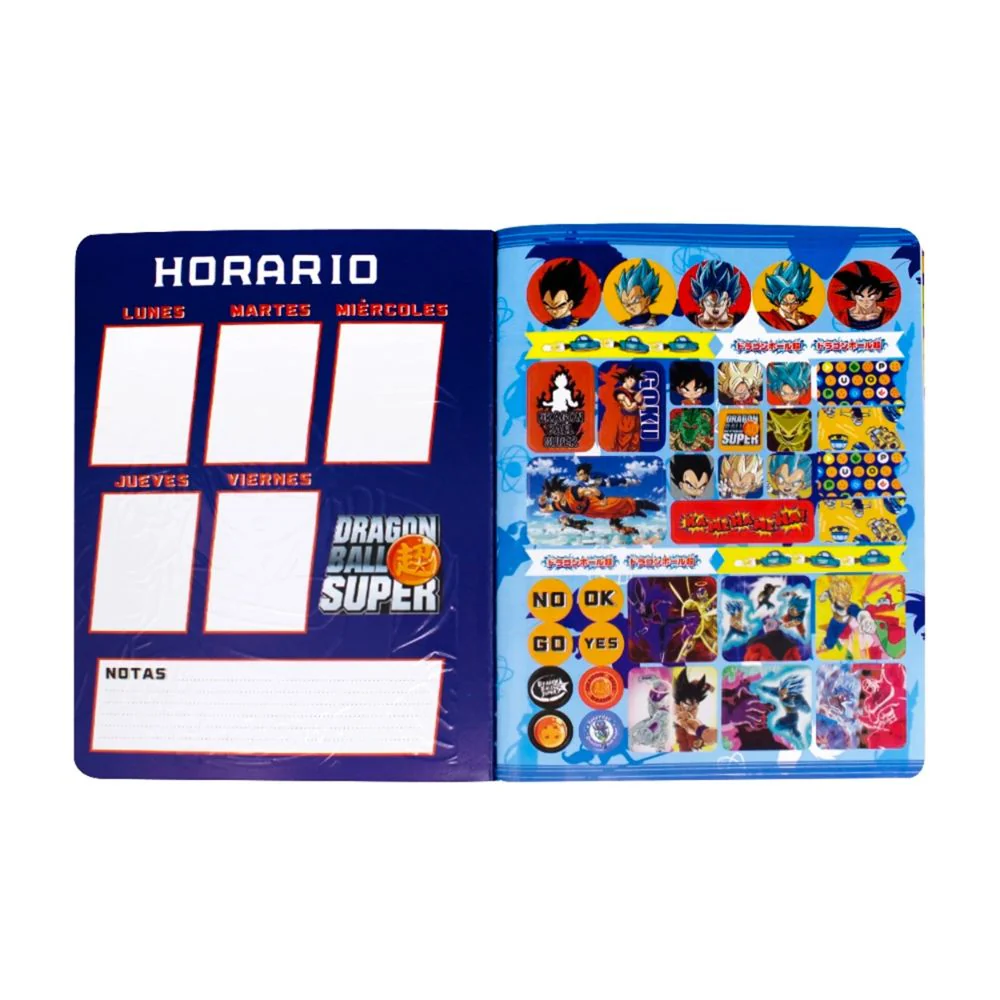 Norma Cuaderno Dragon Ball Una Linea 100 hojas Con Stickers Diseños Surtidos - Image 3
