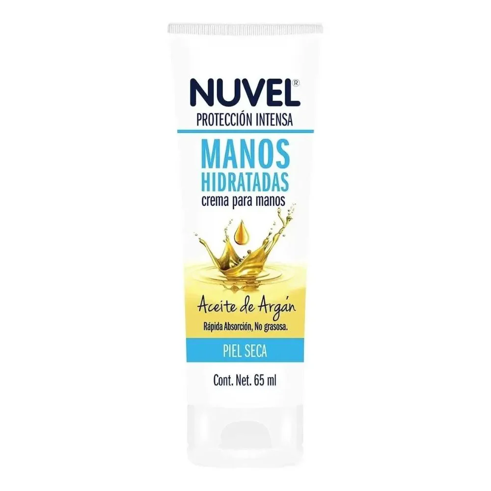 Nuvel Crema Para Manos Protección Intensa Aceite De Argán "Piel Seca" 65ml