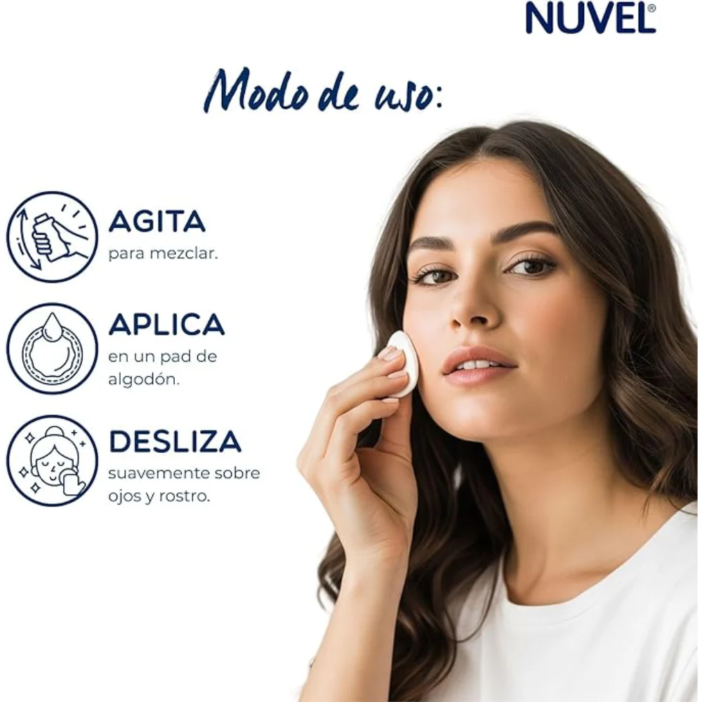 Nuvel Desmaquillante Bifásico Oil-Free Para Piel Mixta A Grasa 235ml - Image 3