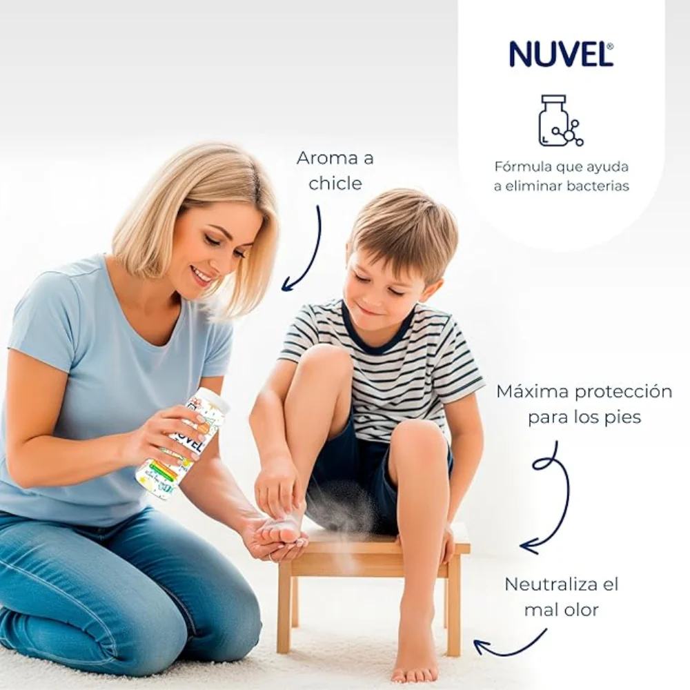 Nuvel Talco Kids Desodorante Para Pies 100gr - Image 2