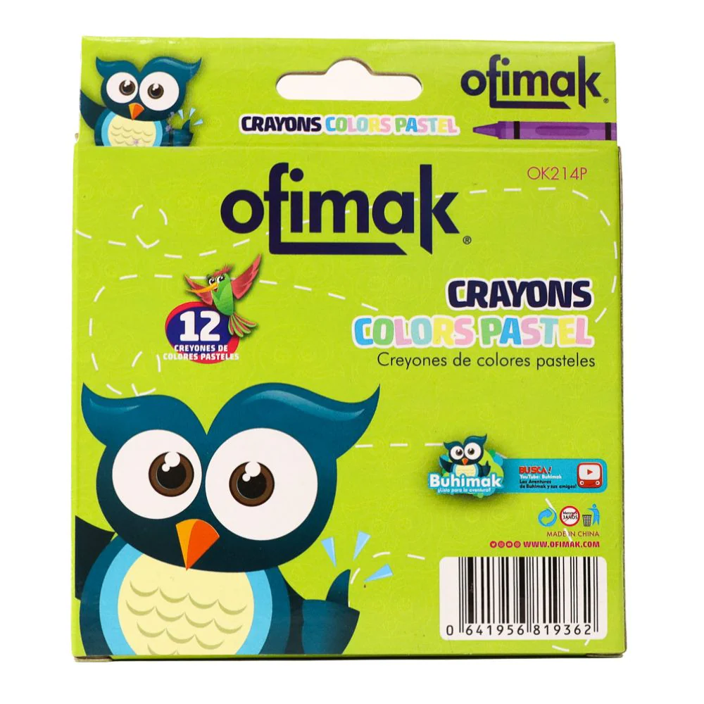 Ofimak Creyones de Cera Pasteles 12 Und - Image 3
