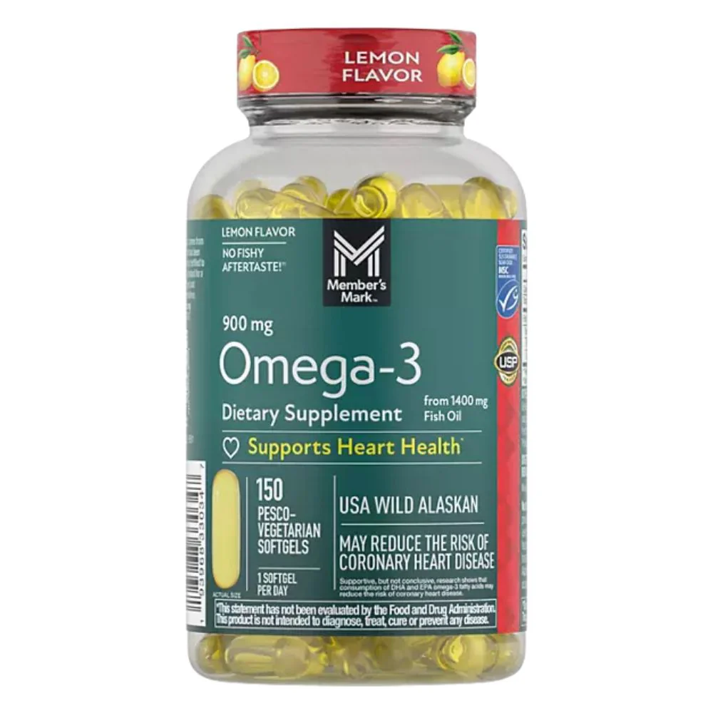 Omega-3 900mg 150 Pesco-Vegetarian Softgels Member’s Mark