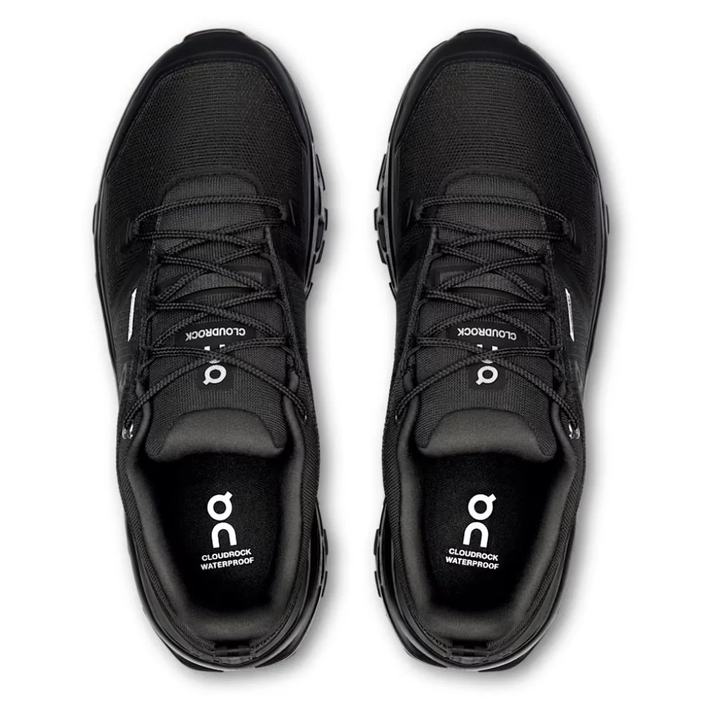 On Zapatos Trail Para Caballeros Cloudrock Mid Waterproof Black Black - Image 4