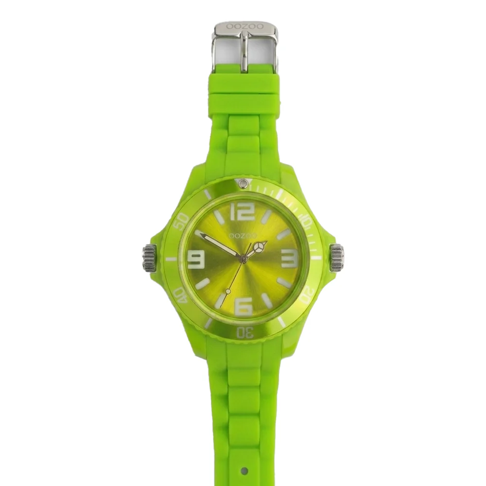 Oozoo Reloj Deportivo Correa De Silicone Para Damas Fluorescent Green - Image 2