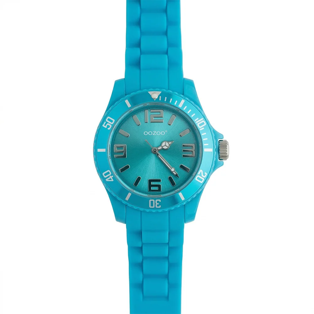 Oozoo Reloj Deportivo Correa De Silicone Para Damas Ocean Blue - Image 2