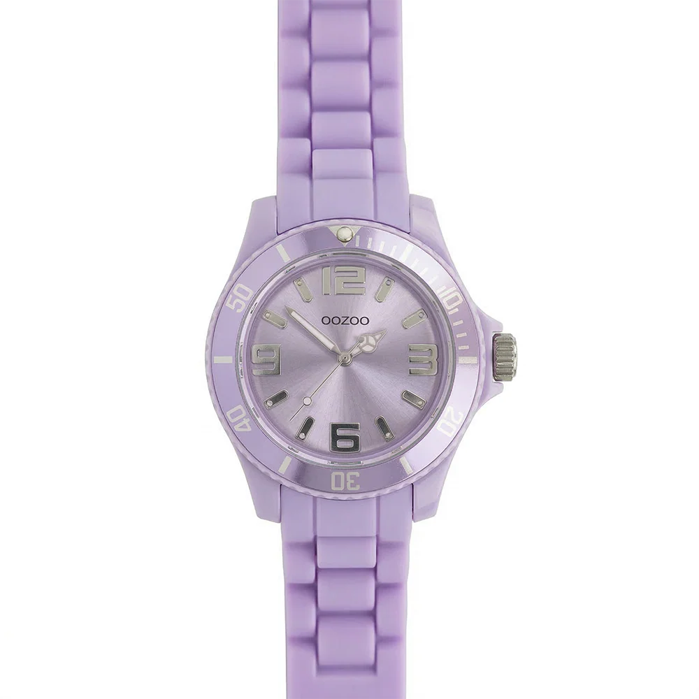 Oozoo Reloj Deportivo Correa De Silicone Para Damas Light Grape - Image 2