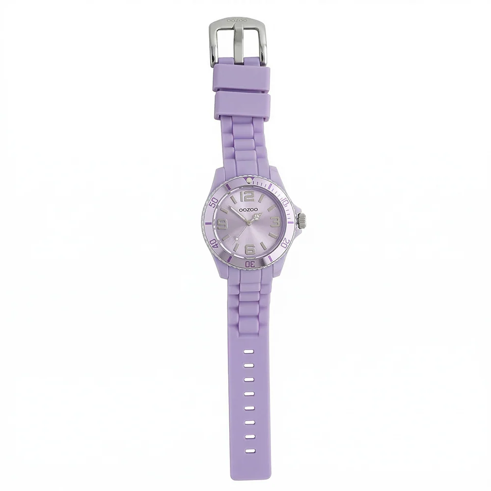 Oozoo Reloj Deportivo Correa De Silicone Para Damas Light Grape - Image 3