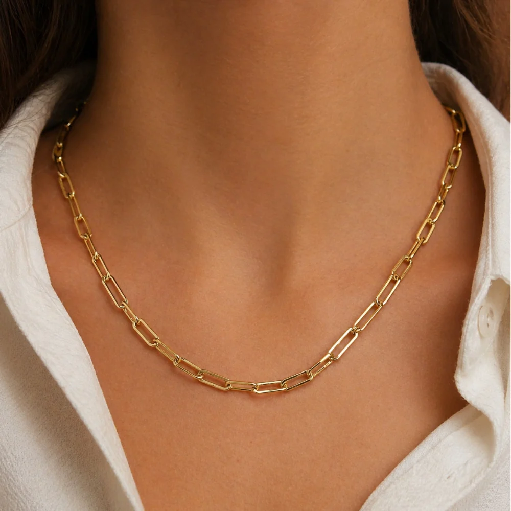 Oroluna Collar De Eslabones Golden
