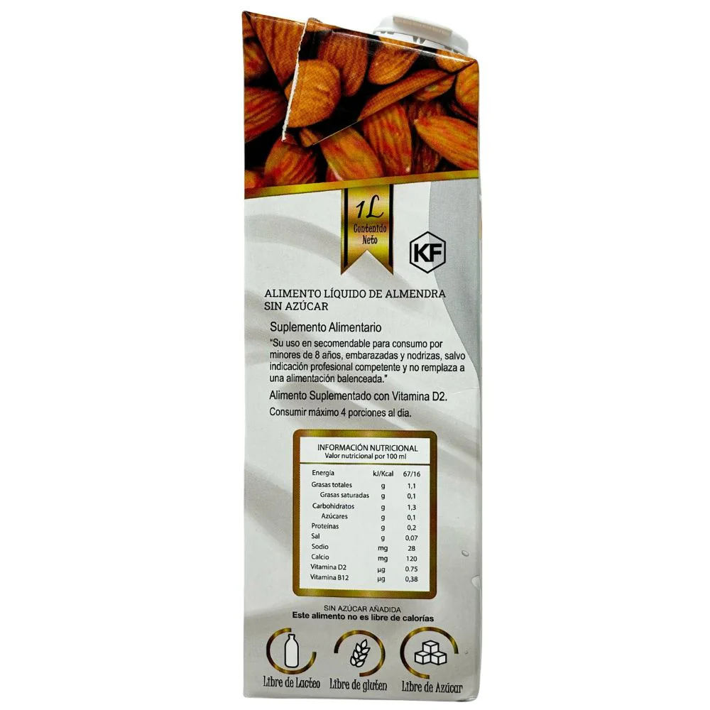 Pafia Leche de Almendras Sin Azucar 1 Lt - Image 2