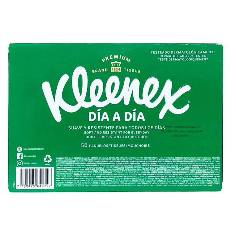 Pañuelos Kleenex Suave Resistente Para Todos Los Dias 50und - Image 2
