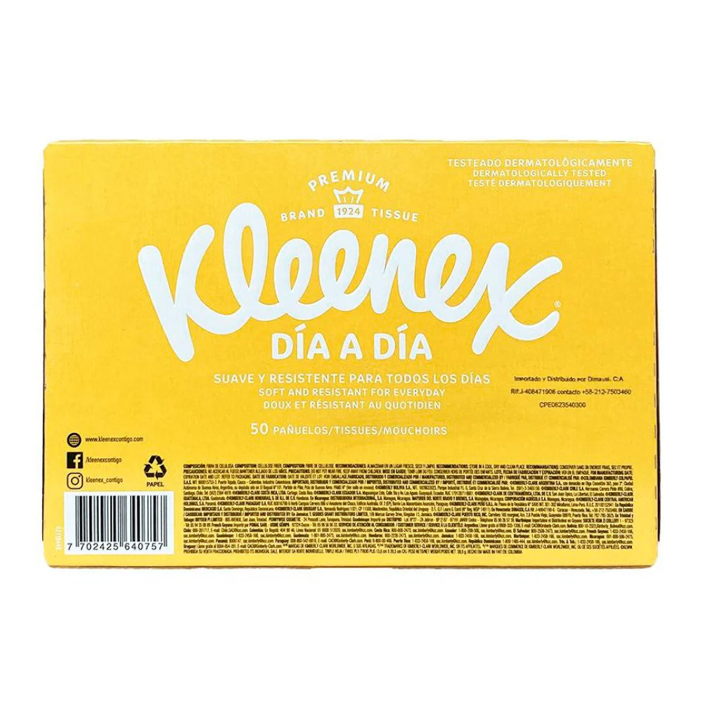 Pañuelos Kleenex Suave Resistente Para Todos Los Dias 50und - Image 4