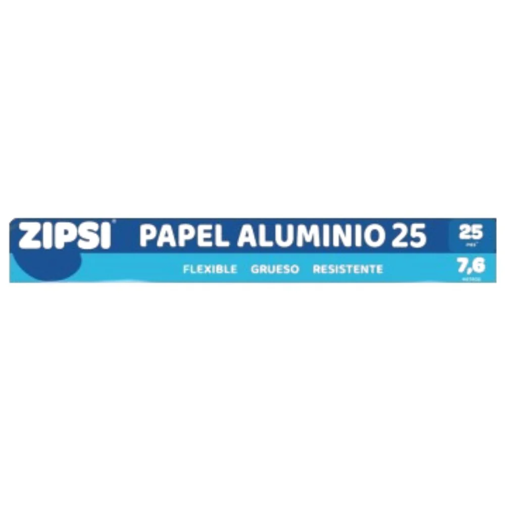 Papel Aluminio Zipsi 7.6m