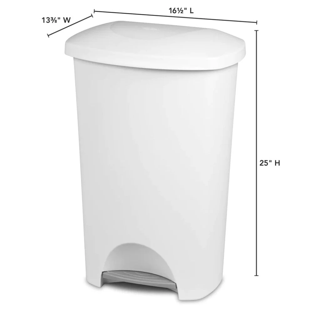 Papelera Sterilite Step-On Waste Basket 42L y Bolsa de 13 Galones - Image 3