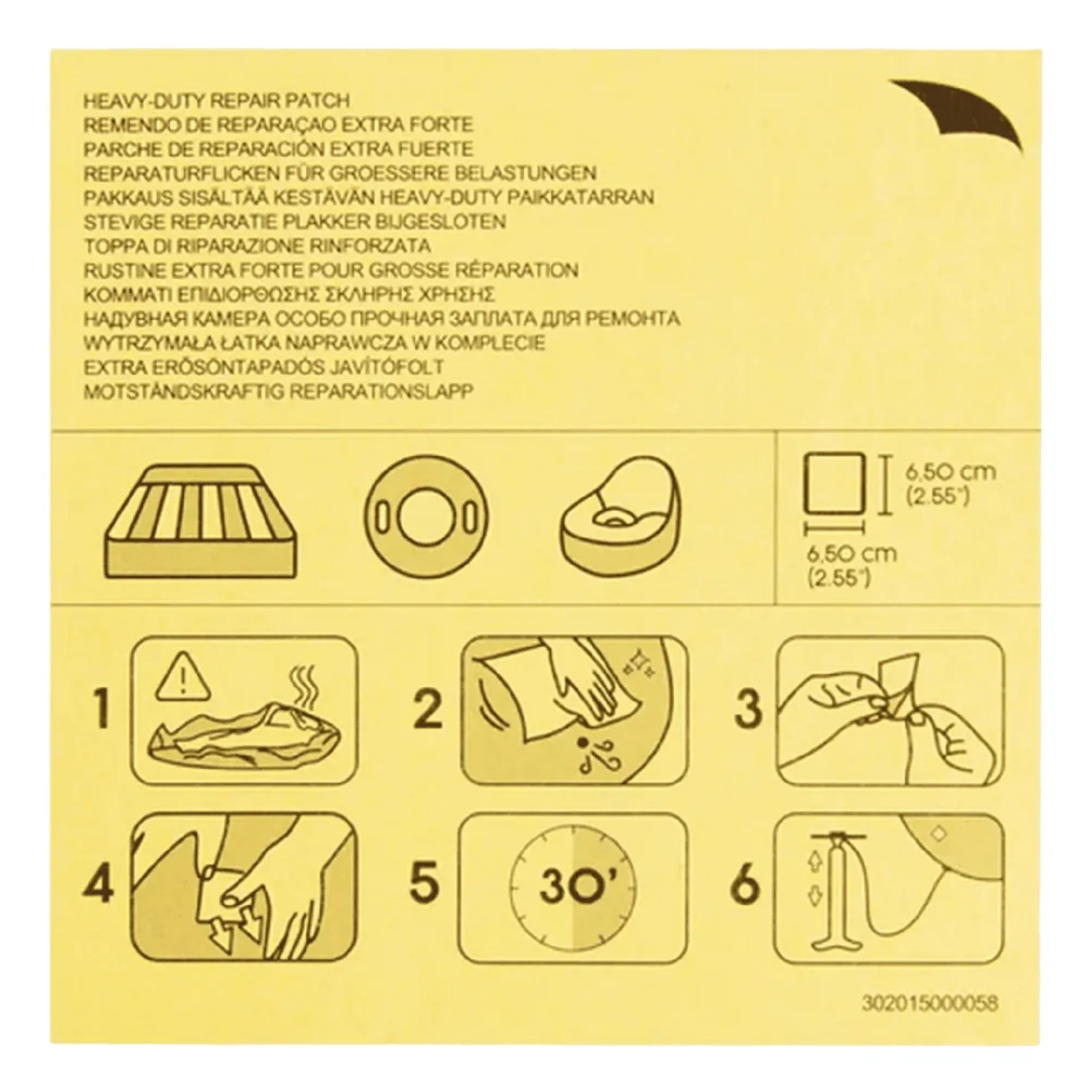 Bestway Parches Reparadores Multiusos Heavy Duty 6.5cm X 6.5cm - Image 3