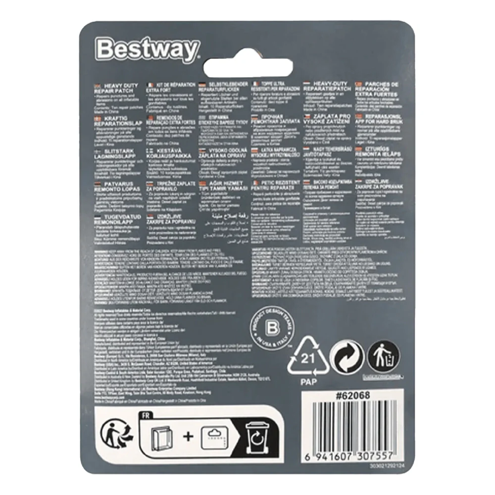 Bestway Parches Reparadores Multiusos Heavy Duty 6.5cm X 6.5cm - Image 4