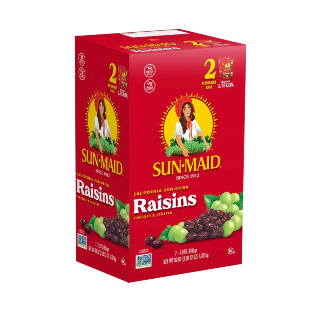 Pasas Sun Maid 2 Bolsas Reclosable 1.80kg