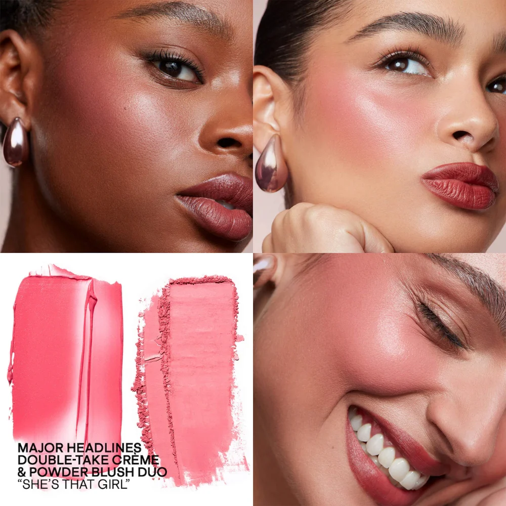 Patrick TA Blush Mini She's That Girl Major Headlines Double-Take Crème & Powder Blush Duo 1.6gr y 2.6gr - Image 2